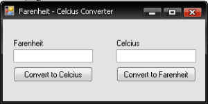 Farenheit - Celcius Converter